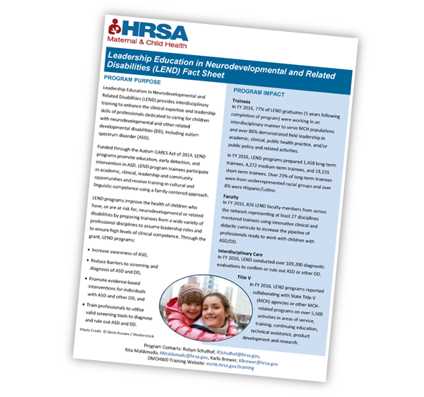 HRSA LEND Fact Sheet PDF