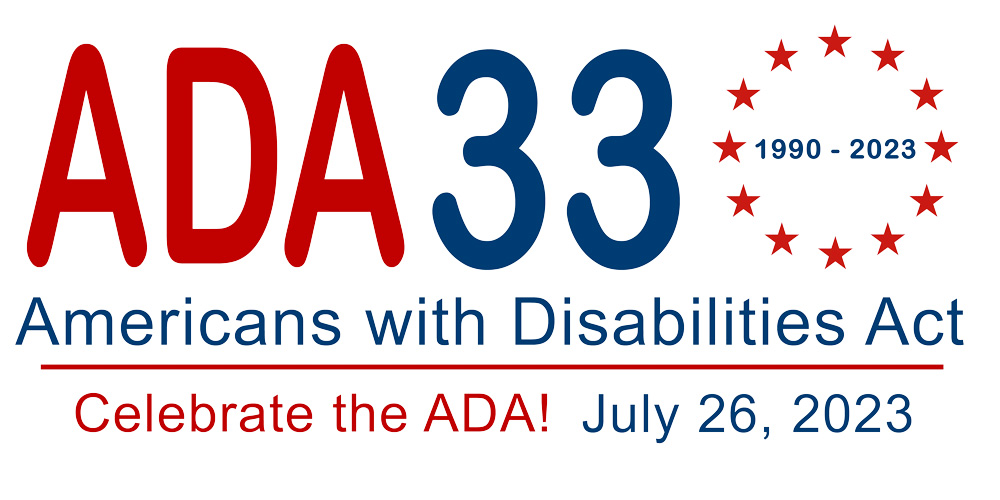 Image: Americans with Disabilities Act 33 Year Anniversary Logo