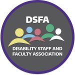 Image: Disability staff and Faculty Association (DSFA) logo.