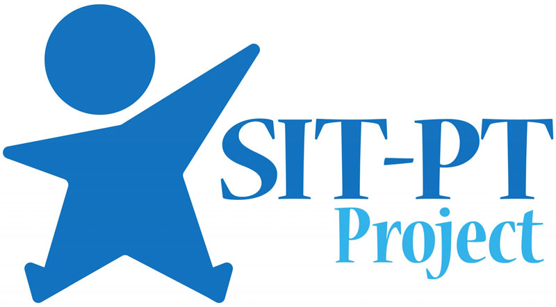 Image: SIT-PT Project logo. Sitting Together & Reaching to Play Study.