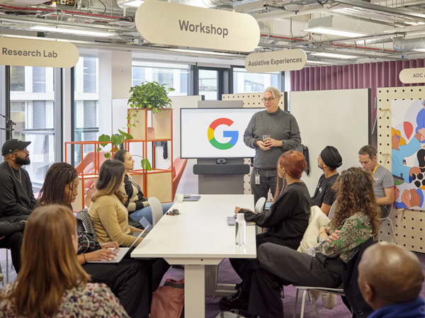 Photo: One of Google's Accessibility Discovery Centre workshops.