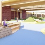 Image: Artists rendering of the new Haring Center play area opening February 2024.