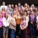 Photo: UW LEND trainee class of 2019 standing on the stairs outside of the IHDD building.