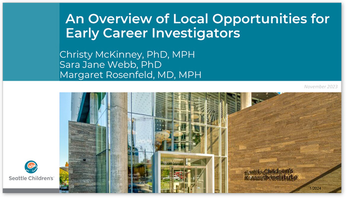 Image: Cover of 'An Overview of Local Opportunities for Early Career Investigators' PDF about funding opportunities. Link to PDF