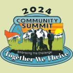 Image: 2024 DSHS Community Summit - Together We Thrive logo.