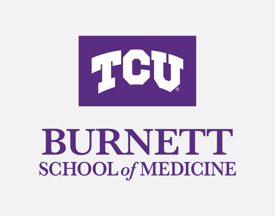 Image: The Burnett School of Medicine at TCU logo.
