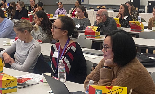 Photo: Attendees at the IHDD 'Consent and Assent' Lunch and Learn listening to the conference speakers.