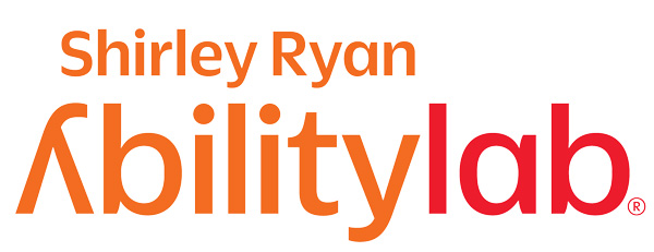 Image: Shirley Ryan AbilityLab logo with orange and red text.