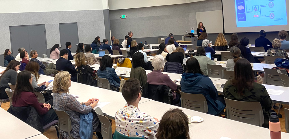 Photo: Attendees watching the screen at the 2025 IHDD Networking Day event. Photo: Attendees watching the screen at the 2025 IHDD Networking Day event.