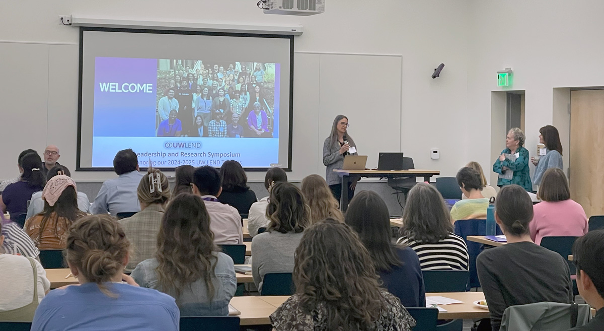 Photo: Dr. Lehman presenting at the LEND Symposium Photo: Dr. Lehman presenting at the LEND Symposium