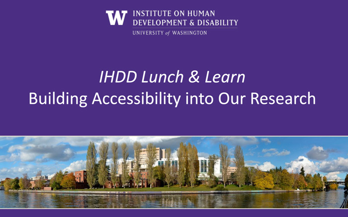 2025 IHDD Lunch and Learn