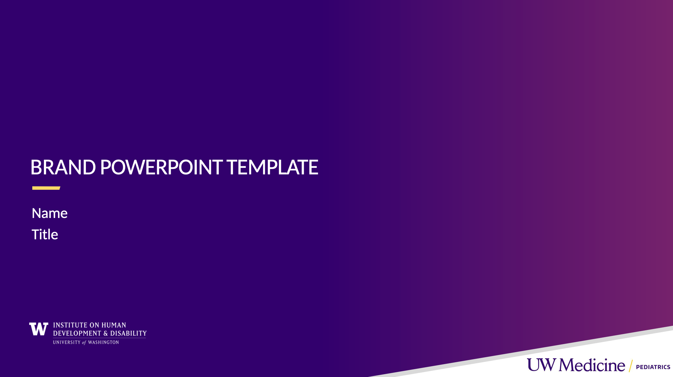 IHDD Powerpoint Slide Deck Template