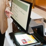 Large CCTV reader for low vision users.