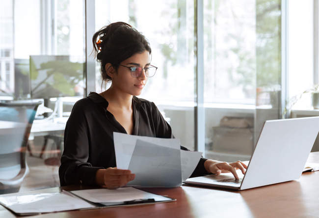 Researcher conducting interview via Zoom.