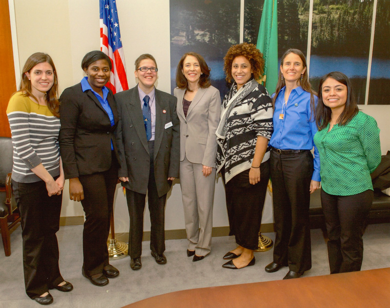 UW LEND trainees in Senator Maria Cantwell's office during the 2015 Disability Policy Seminar