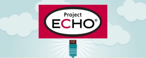 Image of Project ECHO logo plugging in.